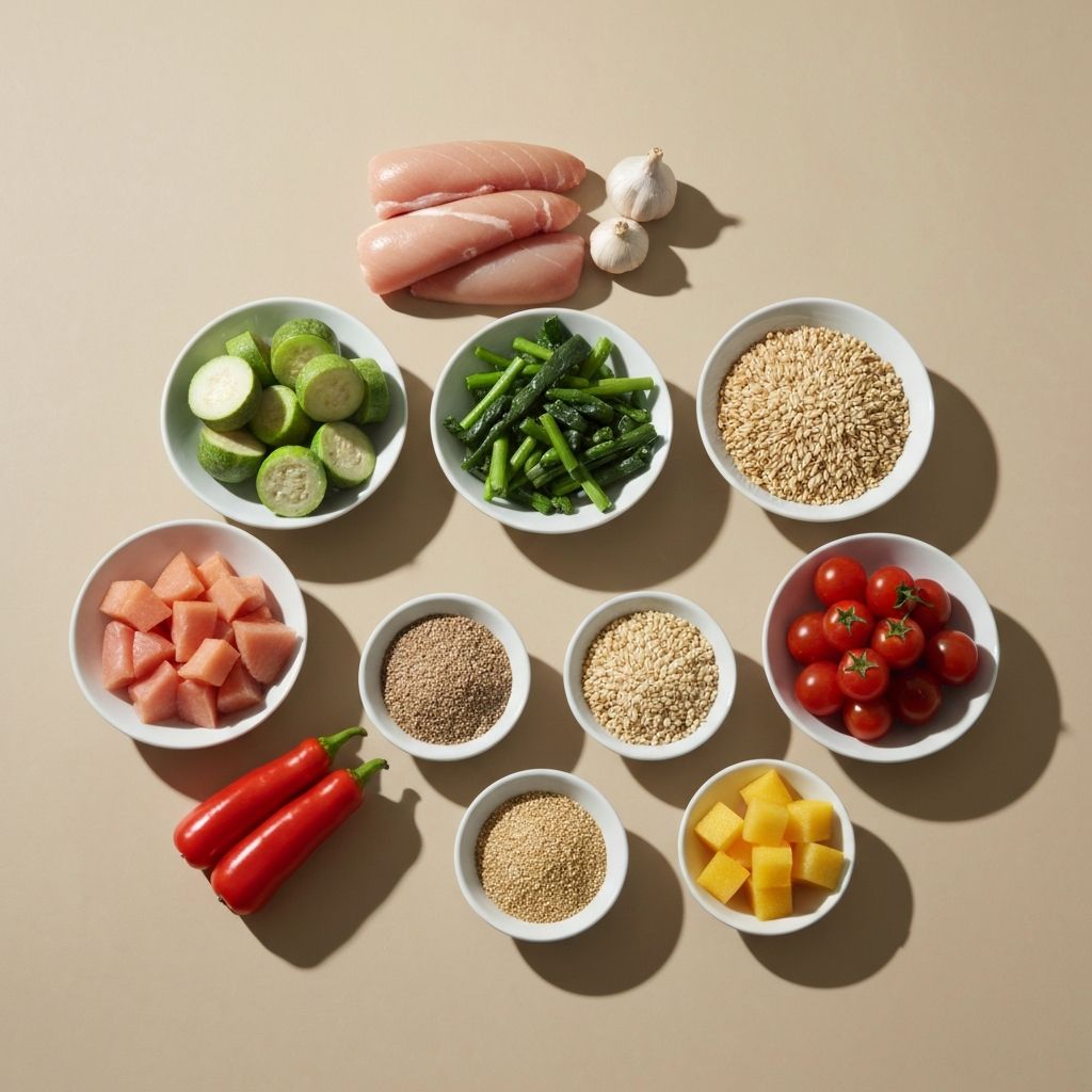 Balanced food arrangement